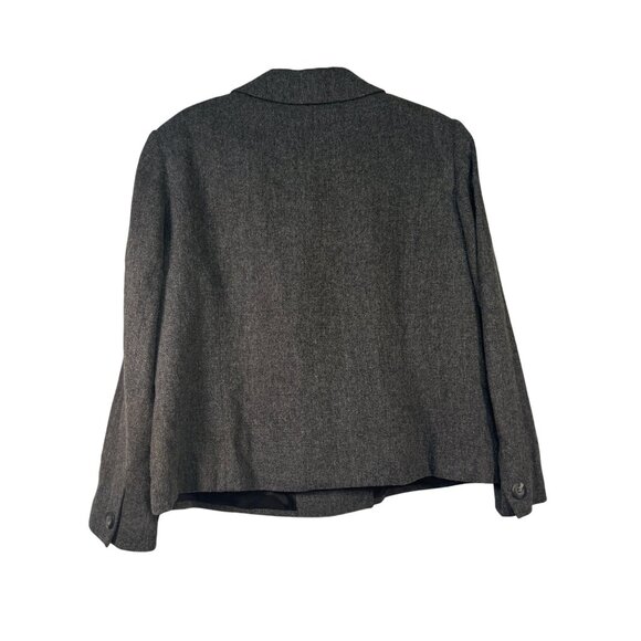 Lane Bryant Designs Womens Size 16 Double-Breasted Wool Blazer  Gray - Picture 8 of 9